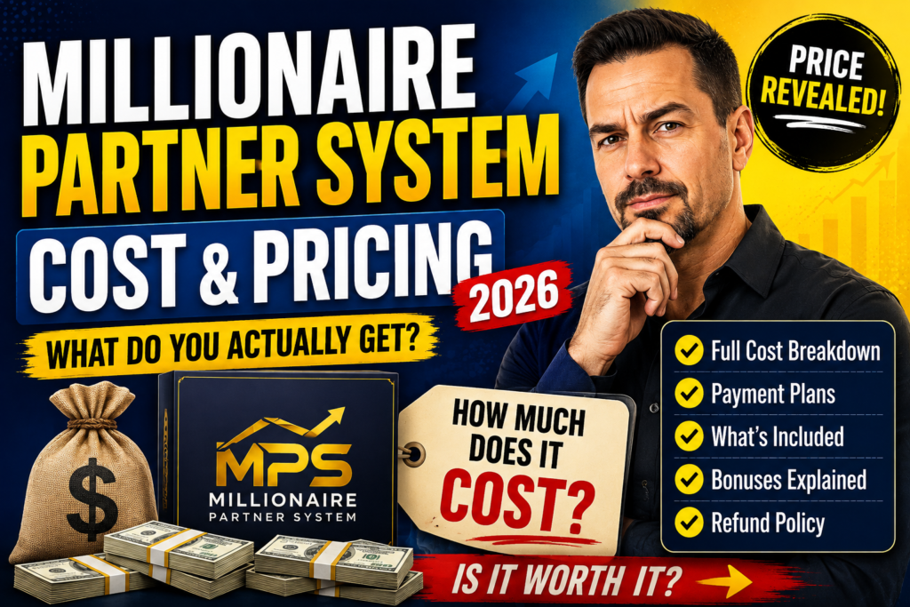 Millionaire Partner System Cost & Pricing (2026): What Do You Actually Get? millinoaire partner system cost and pricing