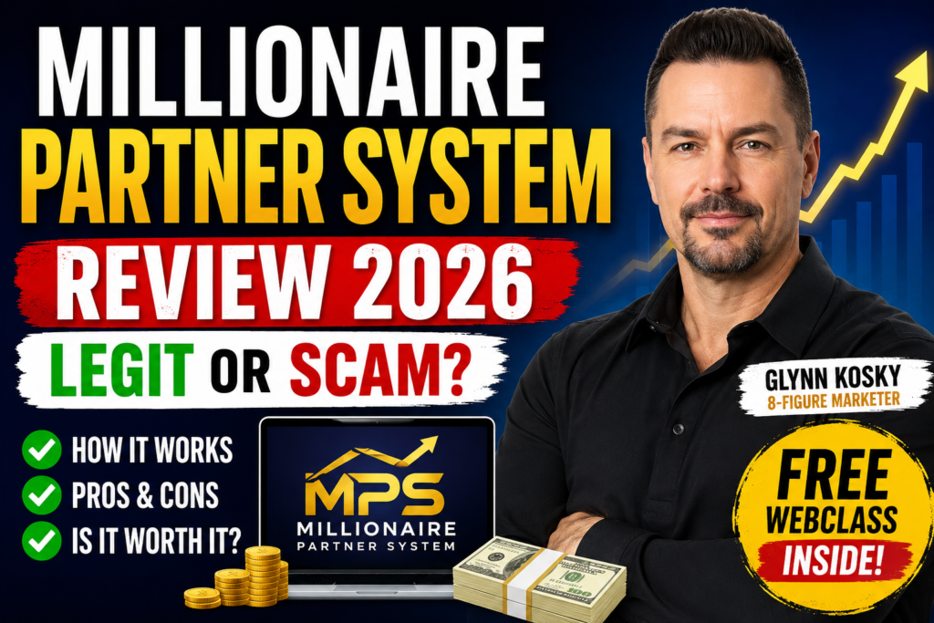 Millionaire Partner System Review (2026): Is Glynn Kosky’s Affiliate System Legit? millionaire partner system, millionaire partner system legit, scam, glynn