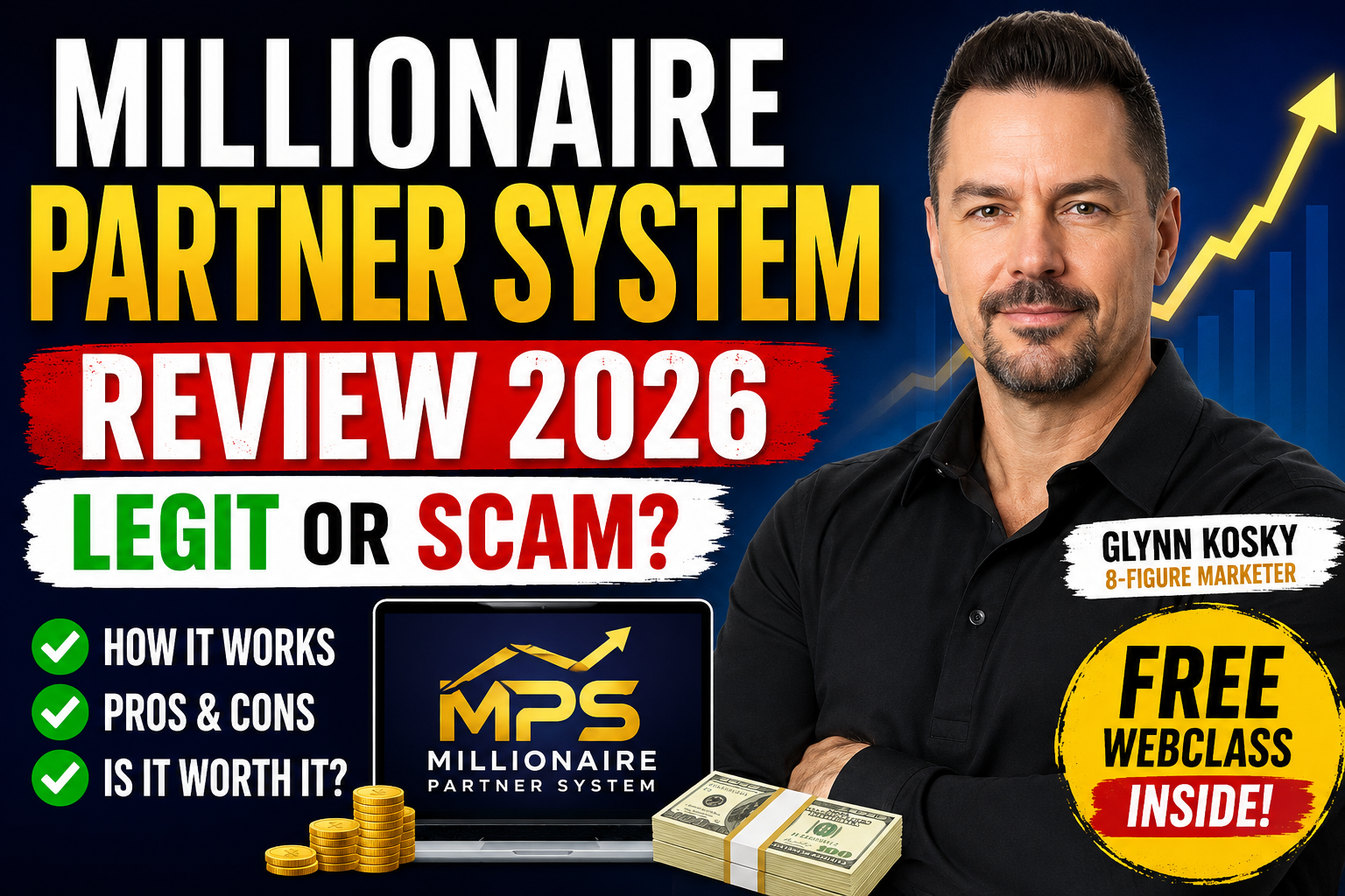 millionaire partner system, millionaire partner system legit, scam, glynn