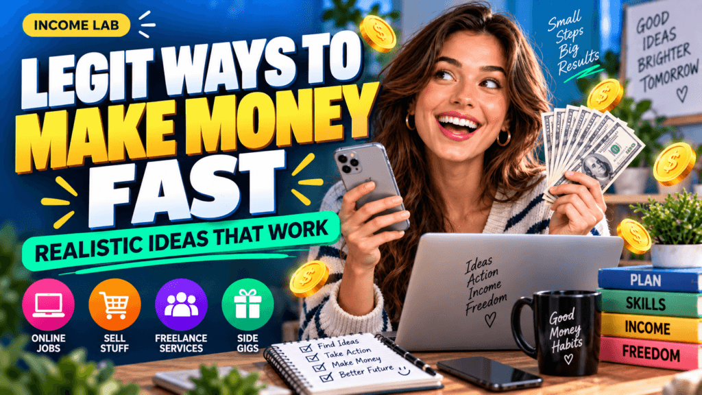 How to Make Money in One Hour: Realistic Ways to Get Paid Fast 06 legit ways to make money fast