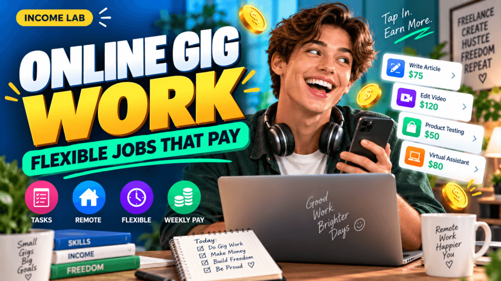 Online Gig Work: Legit Remote Gigs, Tasks & Freelance Income for 2026 06 online gig work