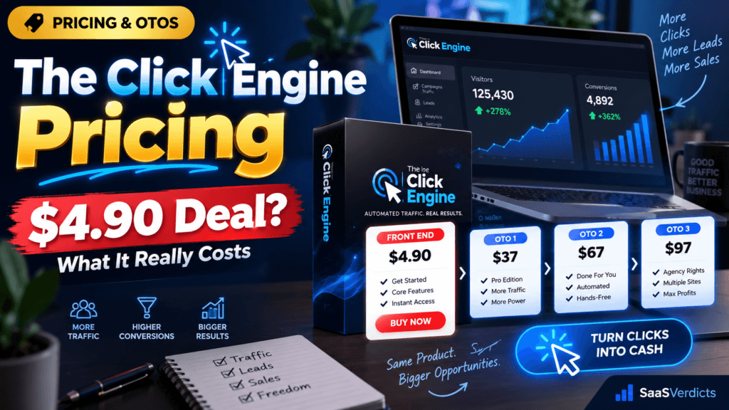 The Click Engine Pricing & OTOs 2026: What the $4.90 Traffic Deal Really Costs 07 the click engine pricing