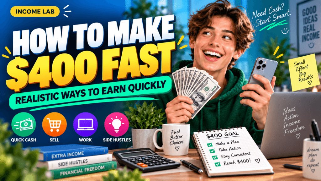 How to Make $400 Fast: Realistic Options Ranked by Speed 08 how to make 400 fast