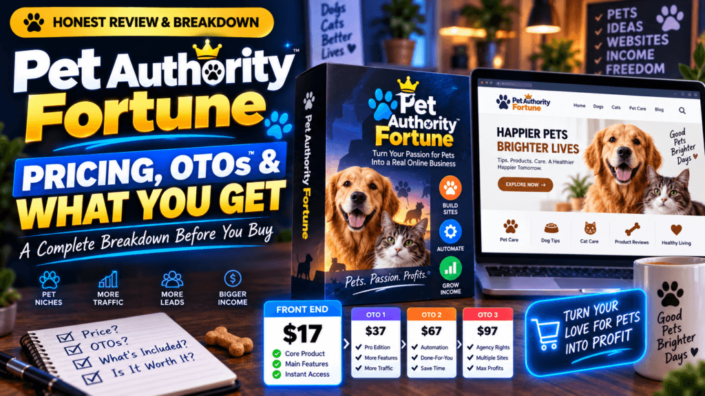 Pet Authority Fortune Pricing & OTOs 2026: Full Funnel Cost Before You Buy 27 pet authority fortune pricing otos
