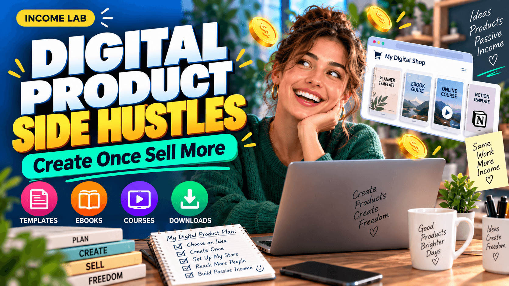 digital product side hustles