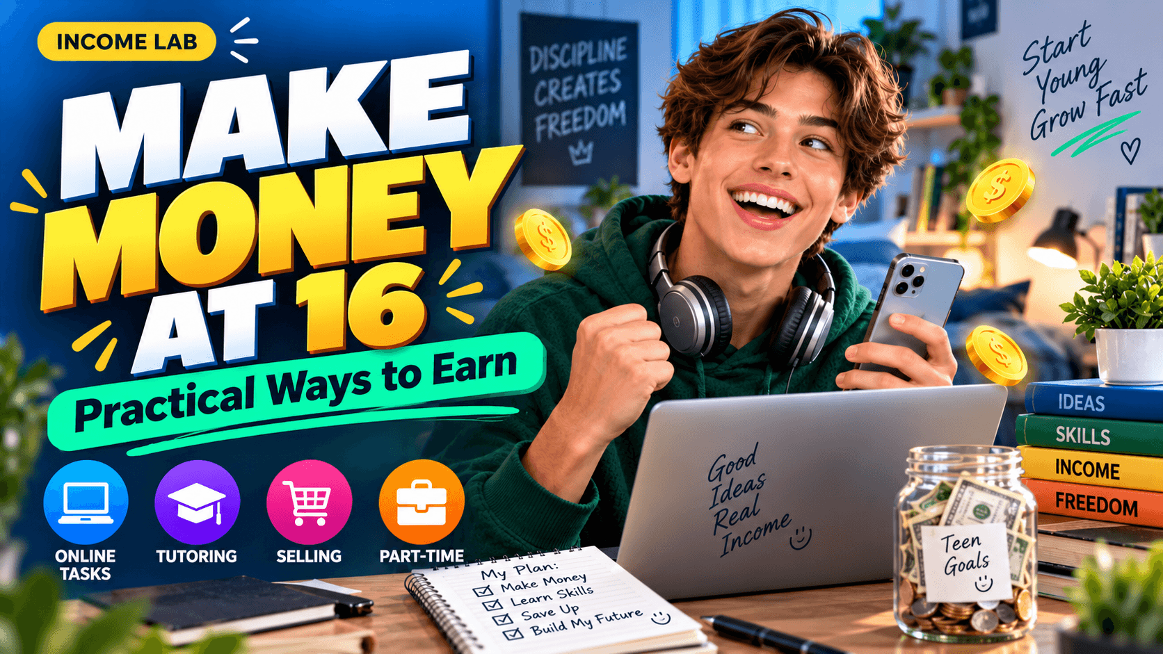 how to make money as a 16 year old