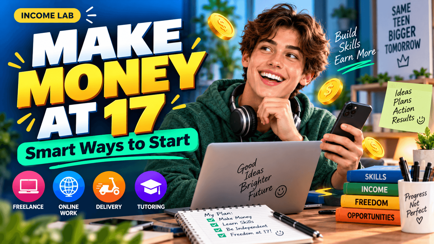 how to make money as a 17 year old