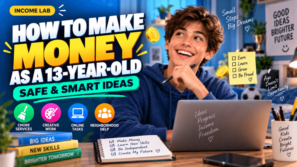 How to Make Money as a 13-Year-Old: 25 Safe & Realistic Ideas how to make money at 13