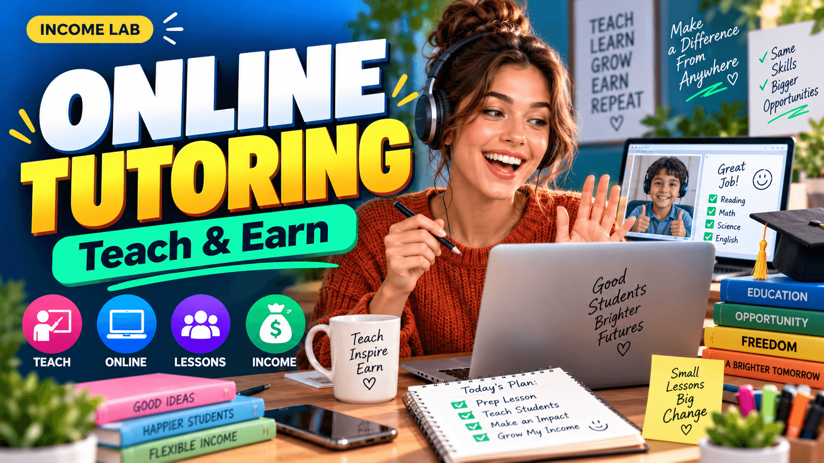 online tutoring side hustle