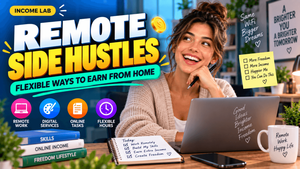 remote side hustles from home