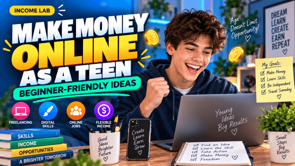 How to Make Money Online as a Teen: Safe, Realistic Methods for 2026 teen s online income blueprint